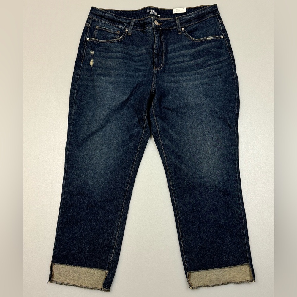 Time And Tru High Rise Cropped Jeans - 20